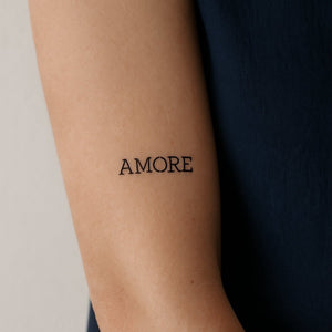 "AMORE" lettering 1 - Temporalis