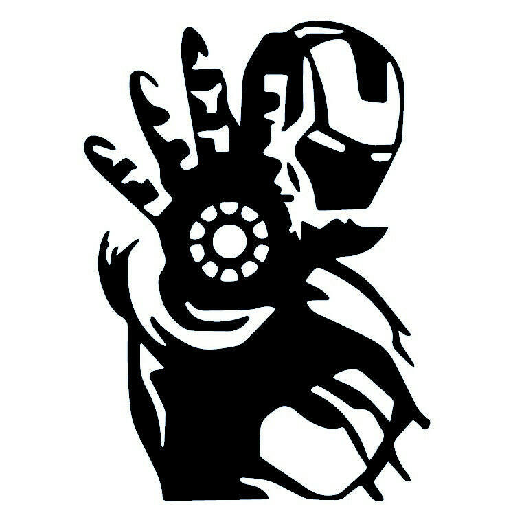 Armored superhero silhouette temporary tattoo - 2 | Temporalis