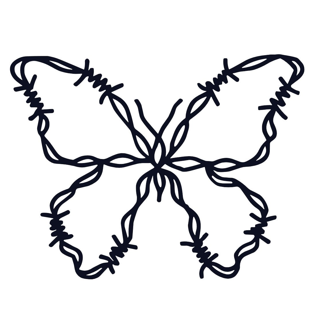 Barbed Wire Butterfly 2 - Temporalis