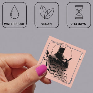 Batman with bats temporary tattoo - 3 | Temporalis