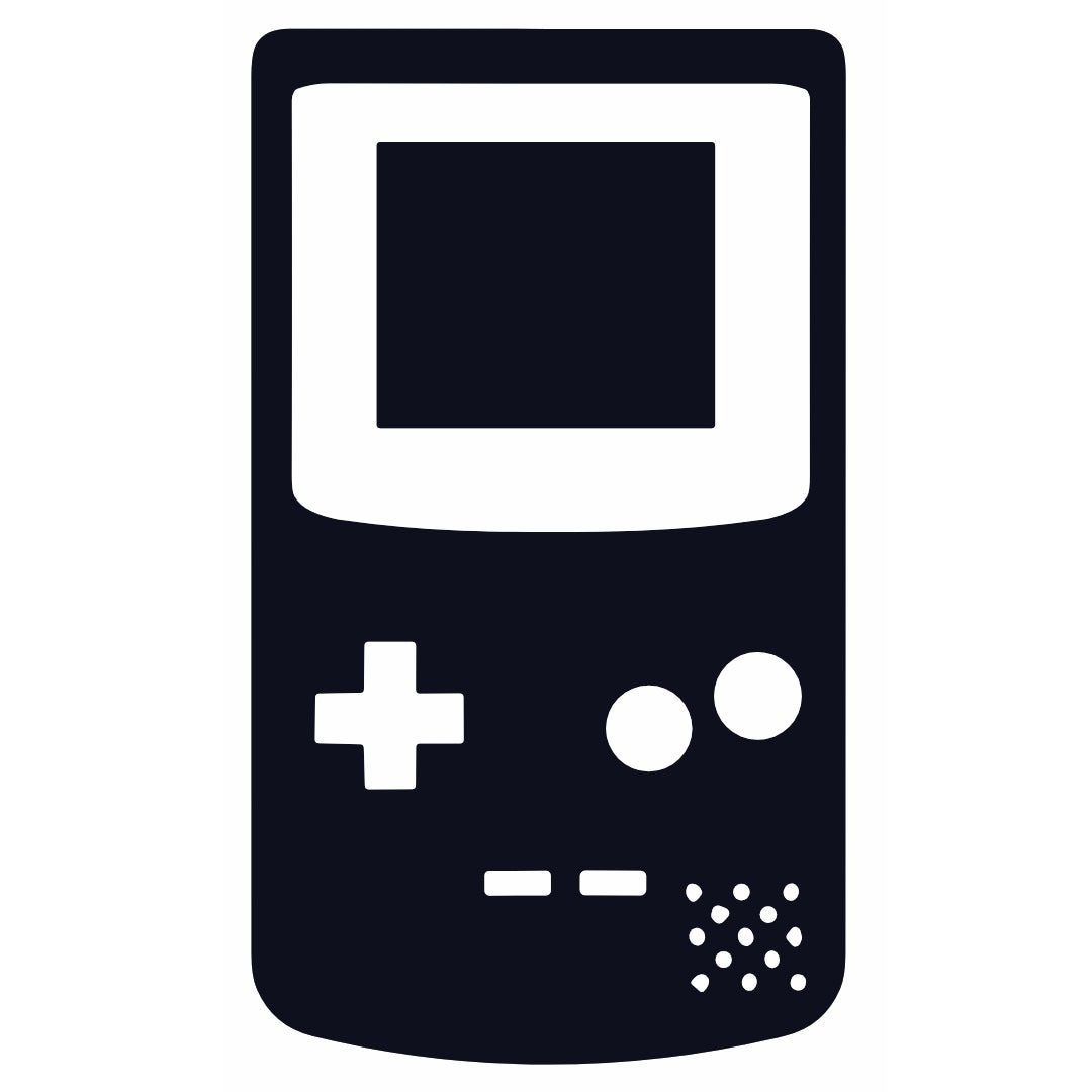 Black Retro Gameboy Console 2 - Temporalis