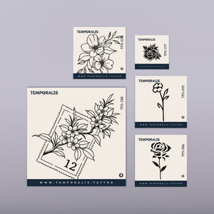 Blossom - Tattoo Kit (5 tattoos) 1 - Temporalis
