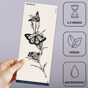 Butterfly Dance 3 - Temporalis® - Tatouage temporaire