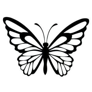 Butterfly Silhouette Temporary Tattoo - 2 | Temporalis
