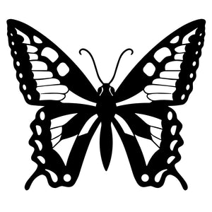 Butterfly silhouette temporary tattoo - 2 | Temporalis