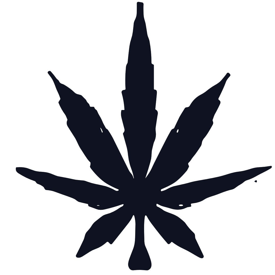 Cannabis Leaf Silhouette 2 - Temporalis
