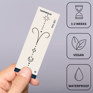 Celestial Aries zodiac temporary tattoo - 3 | Temporalis