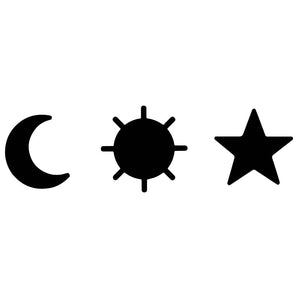 Celestial Trio: Moon - Sun - Star 2 - Temporalis