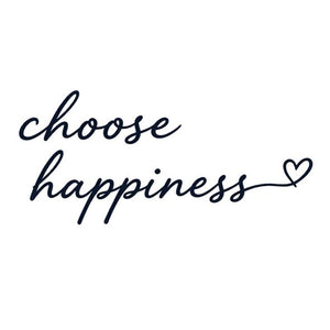 “Choose Happiness” Temporary Tattoo in Script - 2 | Temporalis