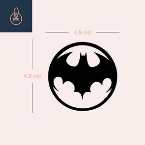Circular bat silhouette temporary tattoo - 4 | Temporalis