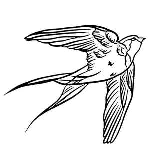 Classic Swallow Tattoo - 2 | Temporalis