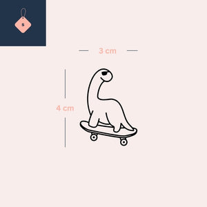 Cool dino on a skateboard 3 - Temporalis