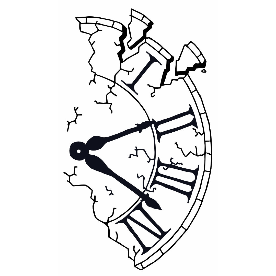 Cracked Roman Clock 2 - Temporalis