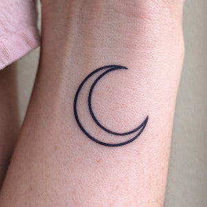 Crescent Moon Tattoo - 1 | Temporalis