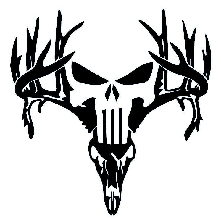 Deer Skull Temporary Tattoo - 2 | Temporalis