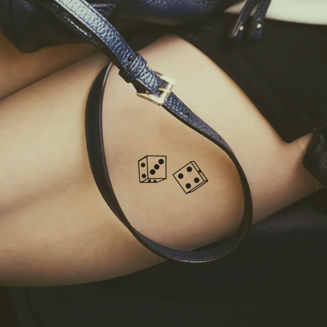 Dice temporary tattoo - 1 | Temporalis