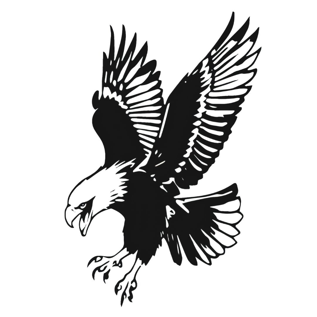 Diving Eagle Tattoo - 2 | Temporalis