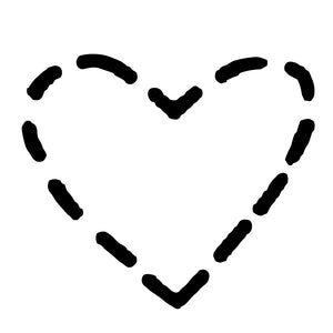 Dotted heart temporary tattoo - 2 | Temporalis