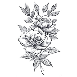 Double Rose Bouquet Tattoo - 2 | Temporalis