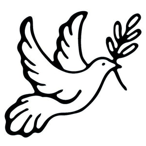 Dove with olive branch temporary tattoo - 2 | Temporalis