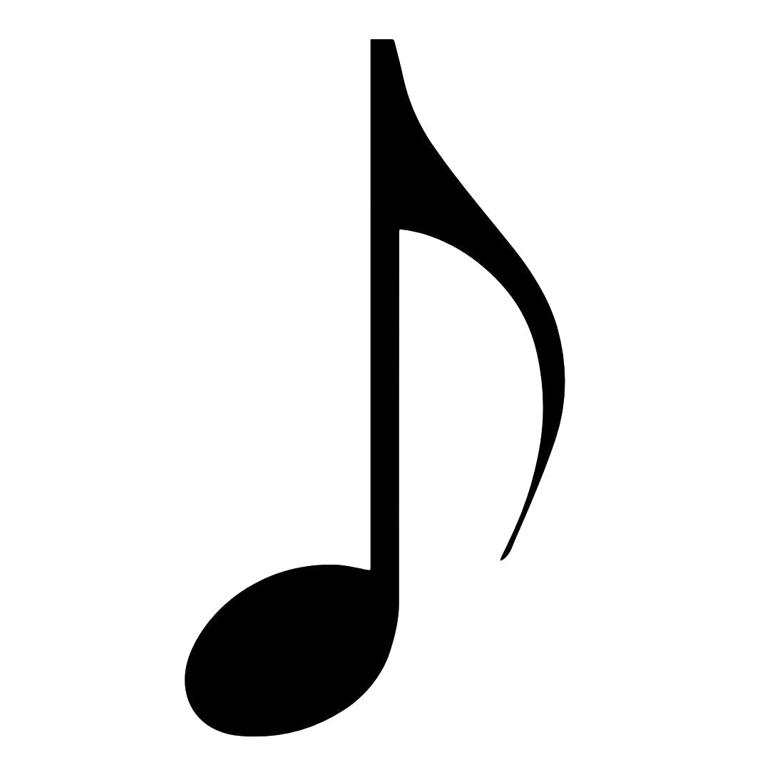 Eighth Note Temporary Tattoo - 2 | Temporalis