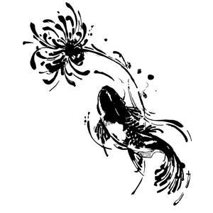 Elegant Koi Blossom 2 - Temporalis