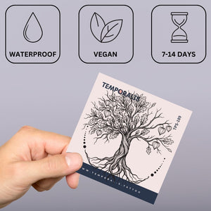 Árvore da Vitalidade Etérea 4 - Temporalis® - Tatuagem temporária