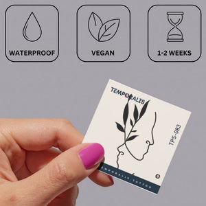 Lien entre visages et nature 2 - Temporalis® - Tatouage temporaire
