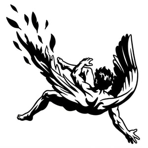 Falling Icarus temporary tattoo - 2 | Temporalis