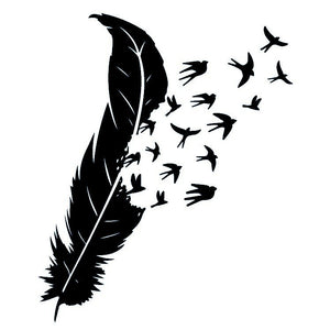 Feather with Birds 2 - Temporalis