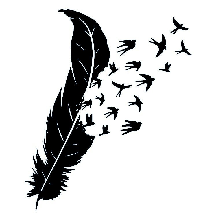 Feather with Birds 2 - Temporalis