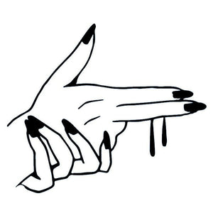 Finger gun hand temporary tattoo - 2 | Temporalis