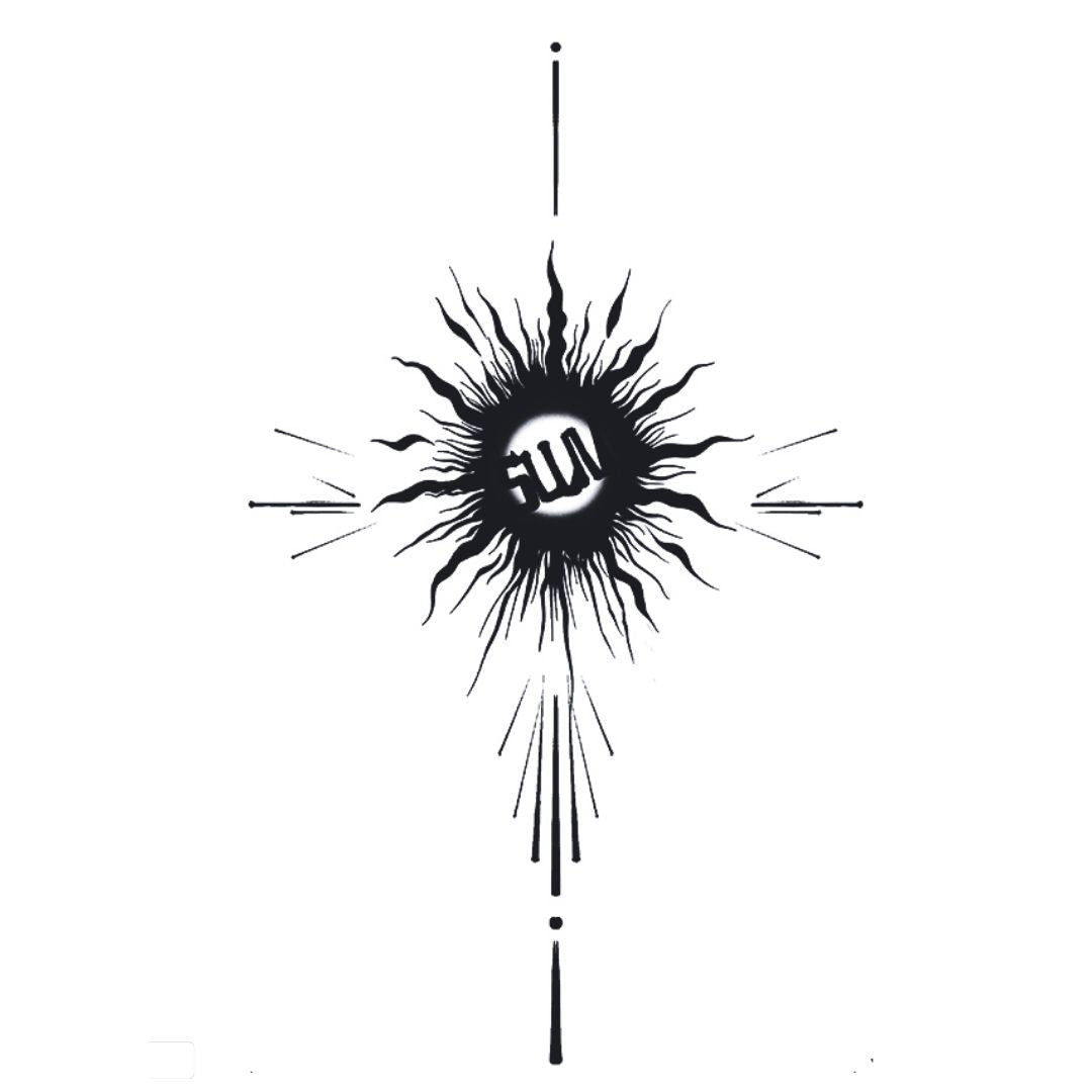Fist Explosion Sun Tattoo - 2 | Temporalis