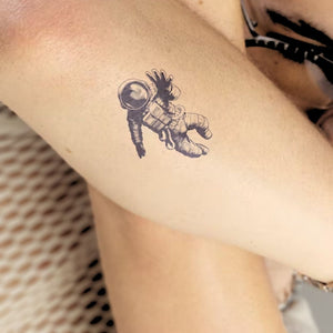 Floating Astronaut Temporary Tattoo - 1 | Temporalis