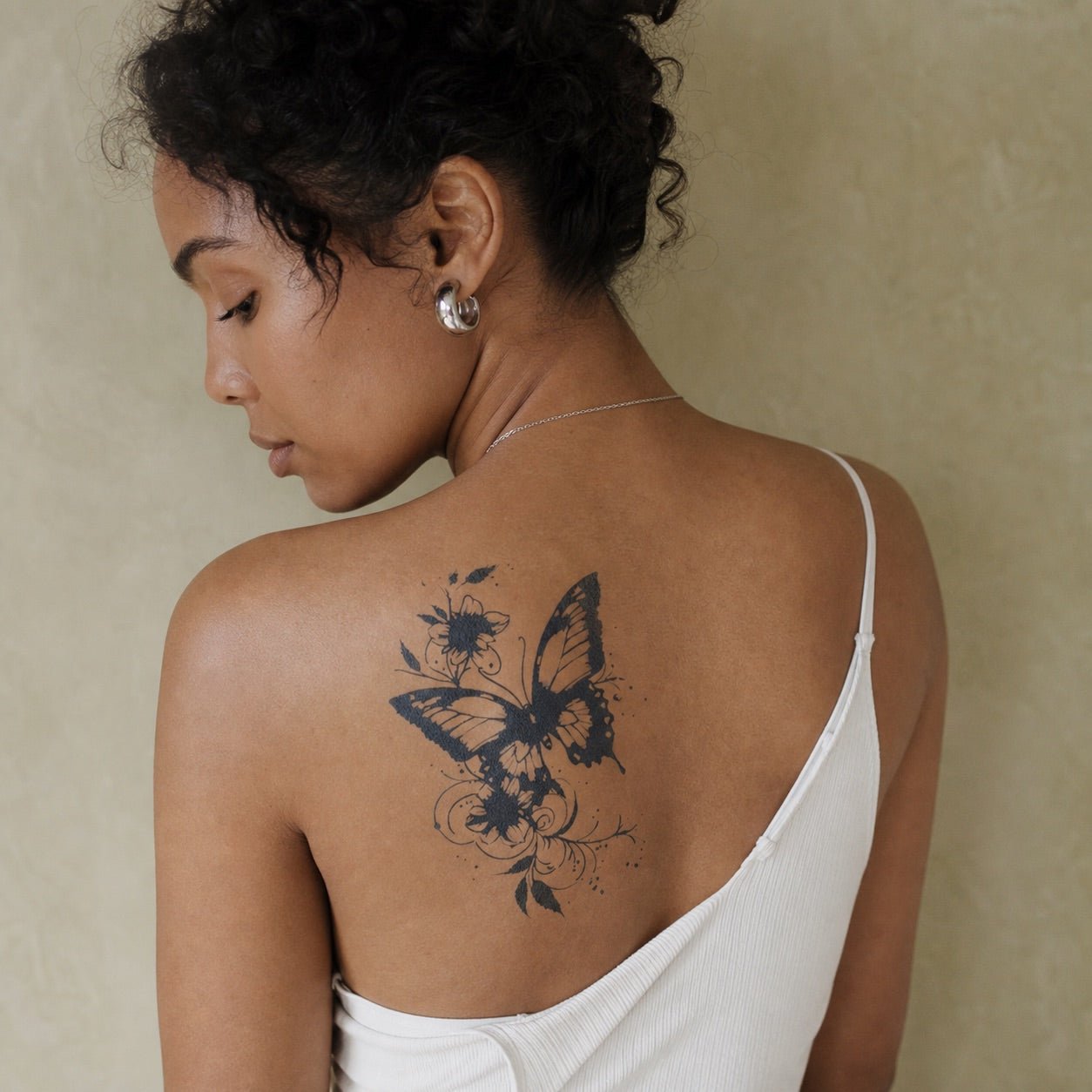 Floral Butterfly Tattoo - 1 | Temporalis