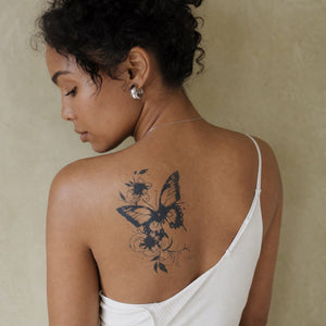 Floral Butterfly Tattoo - 1 | Temporalis