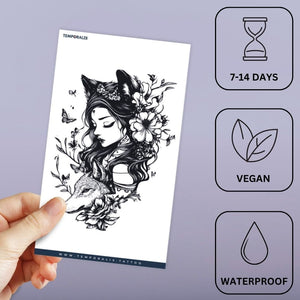 Fox Girl and Wolf Tattoo - 3 | Temporalis