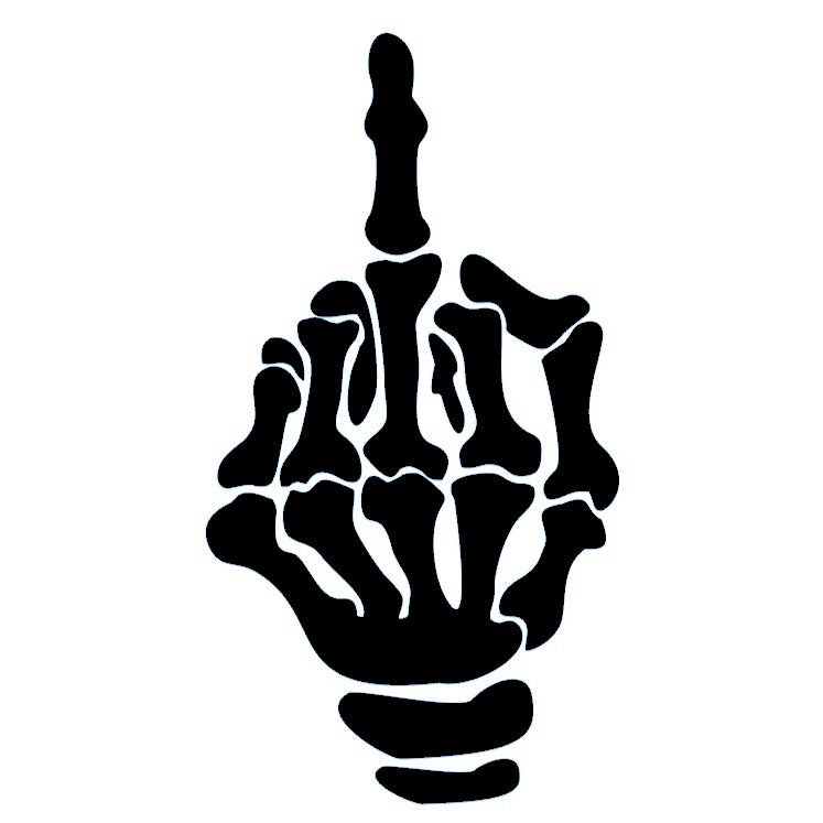 Fuck Skeleton Hand 2 - Temporalis