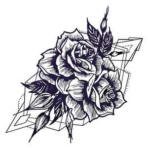 Geometric Rose Blossom 2 - Temporalis