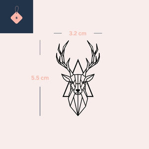 Geometric Stag 3 - Temporalis