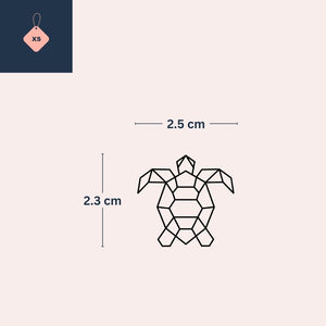 Geometrisk sköldpadda 4 - Temporalis® - Tillfällig tatuering
