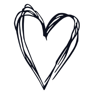 Hand - drawn heart temporary tattoo - 2 | Temporalis