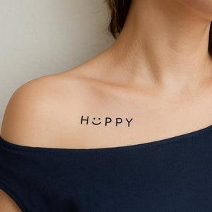 "HAPPY" Smiley 1 - Temporalis