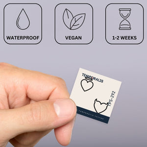 Heaven & Hell Hearts 2 - Temporalis® - Tatouage temporaire