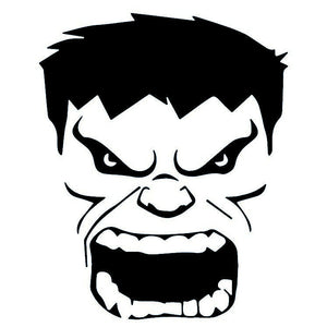 Hulk angry face temporary tattoo - 2 | Temporalis