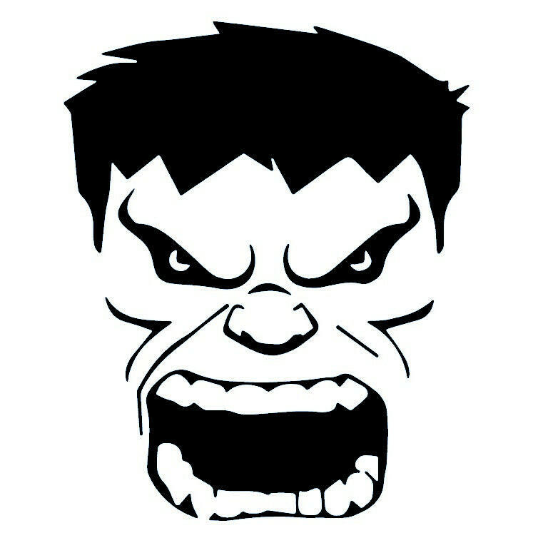Hulk angry face temporary tattoo - 2 | Temporalis