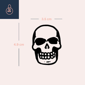 Human Skull Temporary Tattoo - 4 | Temporalis