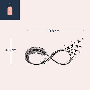 Infinite Feather 3 - Temporalis® - Tymczasowy tatuaż