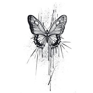 Ink Splash Butterfly Tattoo - 2 | Temporalis