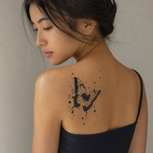 Ink Splash Butterfly Tattoo - 1 | Temporalis
